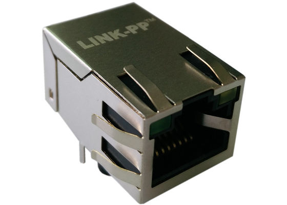 ARJE-0028 Magnetic Rj45 With Integrated 10/100Base-T Connectors With LED