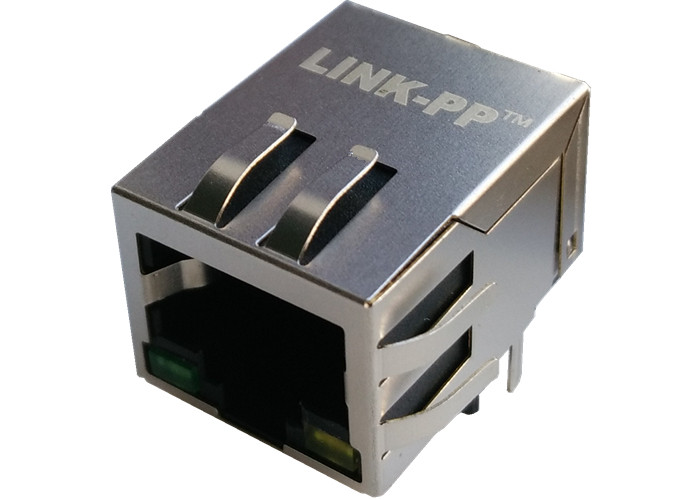 HY911105C منفذ واحد موصل RJ45 ، 10 / 100BT Magjack Fast Ethernet باستخدام