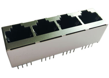 1x4 عمودي جبل 180 درجة ، 4x Rj45 أعلى دخول LPJEF5240DNL مستقيم 8P8C