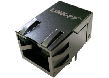 WT-50036 طلاء الذهب موصل RJ45 ميناء واحدة مع 1 × 1 تكوين جاك