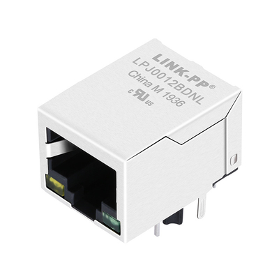 LPJ0012BDNL 10 / 100Base-T إيثرنت RJ45 جاك واحد منفذ 1500Vrms عزل