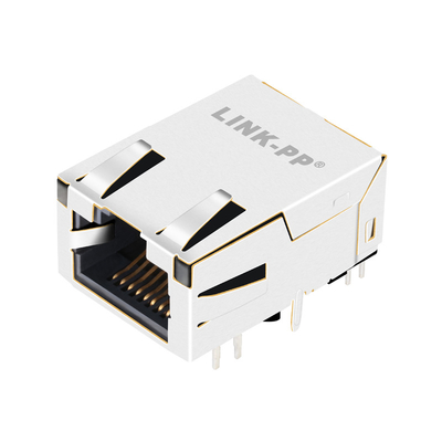 L829-1J1T-43 1000BASE-T MagJack RJ45 علامة تبويب منخفضة المستوى OG / Y المصابيح