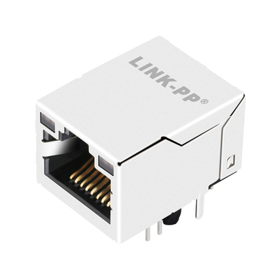 2250034-1 Magnetics RJ45 Jack 100BASE-T Tab Up مع المصابيح