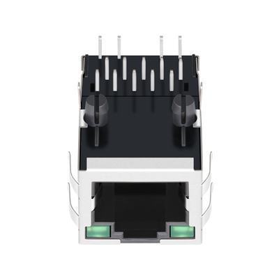 0875-1G1T-D8 مقبس مغناطيسي RJ45 1000BASE-T 1X1 Tab Up G / G LED