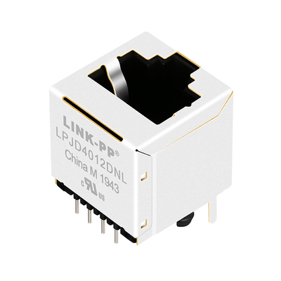 JXD2-0Z14NL RJ45 عمودي مغناطيسي جاك صناعي دخول علوي منفذ واحد LPJD4012DNL