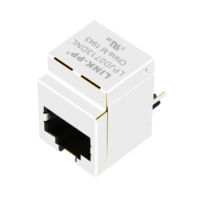 HFJV1-1G01RL 1000 Base-T RJ45 جاك عمودي بدون المصابيح LPJD0713DNL