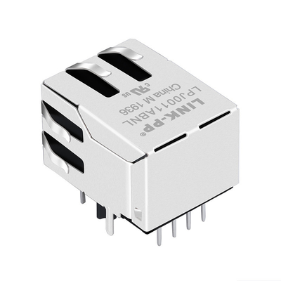 ربط مغناطيسي عالي السرعة Rj45 وحدات J00-0065NL مع مصابيح LED
