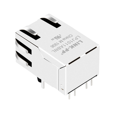1x1 تابل-أب جاك نبض RJ45 LED Connector AutoMDIX 100 قاعدة TX
