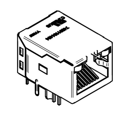 WE RJ45 74991104404 مغناطيسية متكاملة RJ45 10/100/1000BASE-T