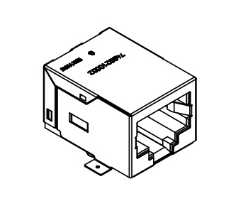 7498210002 100BASE-TX PoE + RJ45 رابط مع مغناطيسية متكاملة