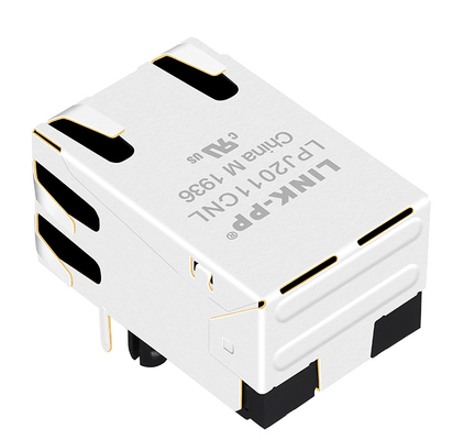 LPJ2011CNL 10/100 Base-T RJ45 MagJack 1x1 Port Tab Up بدون LED