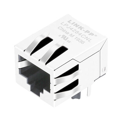 RJP-003TC1 RJ45 مع مقبس POE مغناطيسي 10 / 100Mbps LPJ4284CNL