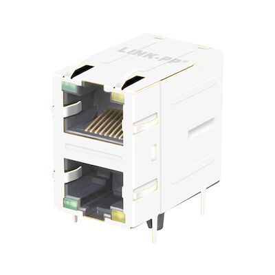 2301997-5 10/100 Base-T 2x1 Port RJ45 Modular Jack With Magnetics LPJ17003-8AENL