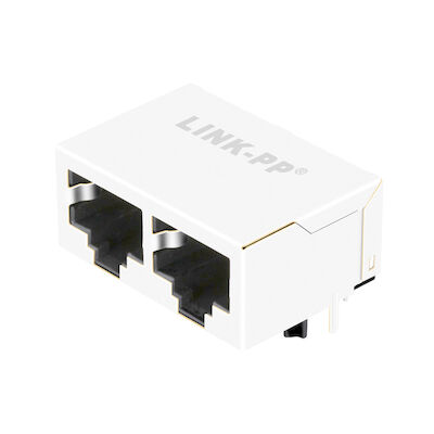 5406566-1 10/100 Base-T 1x2 Port بدون مغناطيسات RJ45 موصلات مقبس معياري LPJEF102DNL
