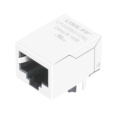 RB1-106BAM1A المتكاملة جاك RJ45، LPJG0801DNL واحدة ميناء 10/100/1000 جيجابت