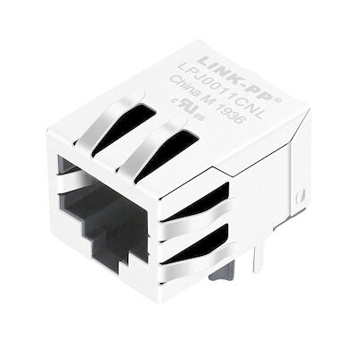 LPJ0011CNL RJ45 منفذ واحد، أنثى جاك 10 / 100Mbps إيثرنت الصليب 13F-64ND2NL