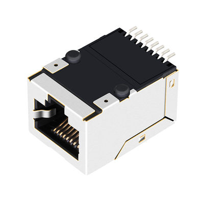 J0C-0005NLT سطح تصاعد Rj45 موصل 1x1 10 / 100Base-TX المغناطيسي