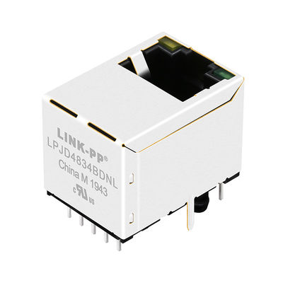 JXD3-0002NL عمودي جبل RJ45 بدون جاك المغناطيسي مع المصابيح