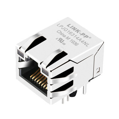 6٬605٬814-6 الألياف البصرية RJ45 المغناطيسي جاك / من خلال ثقب RJ-45 الرافعات تبويب المتابعة