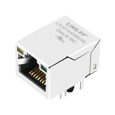 JXD1-0026NL 1000 Base-T Ethernet Rj45 مقبس التركيب السطحي مع مغناطيس إيثرنت متكامل
