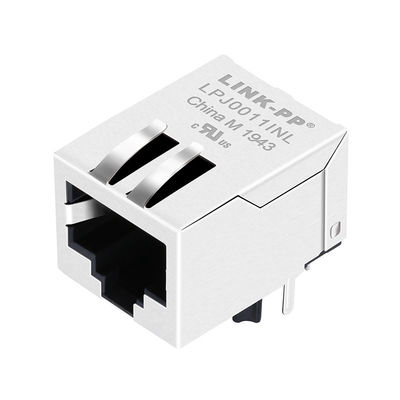J0011D11NL Rj45 أنثى موصل 100 Base-T 8p8c تبويب أسفل موصل إيثرنت RJ45 الصناعي