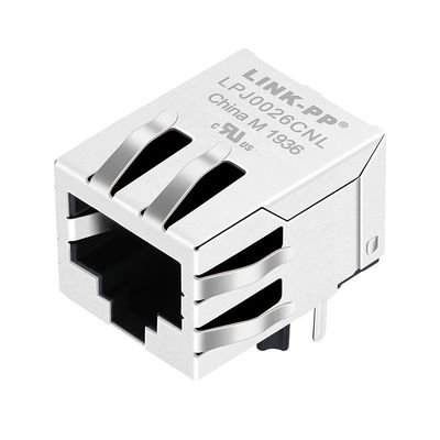 J0026D11 RJ45 Network Connector 100 Base-T 8p8c Tab Down جاك كابل الشبكة