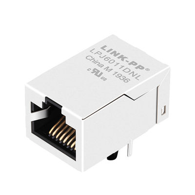 JXR1-0005NLT Lan Port RJ45 Modular Jack 100 Base-T 8p8c Tab Up بدون غطاء LED
