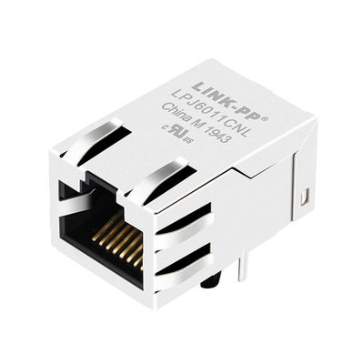 JXR1-0001NLT 100 Base-T أحادي المنفذ Ethernet Magnetics RJ45 مقابس معيارية