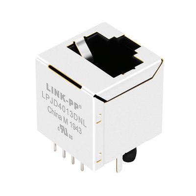 JXD2-0011NL، LPJD4013DNL Top Entry المغناطيسي Rj45 موصلات درع 8 دبابيس