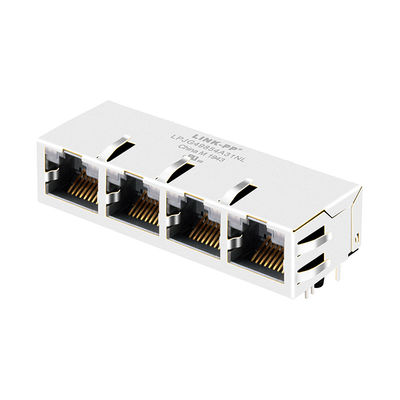 ما يعادل JXG0-0098NL 4 ميناء جيجابت RJ-45 مزلاج مع المصابيح