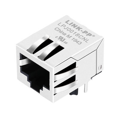 J0018D21NL RJ45 مع مغناطيس متكامل 10/100 قاعدة - TX PCB جاك LPJ0018CNL