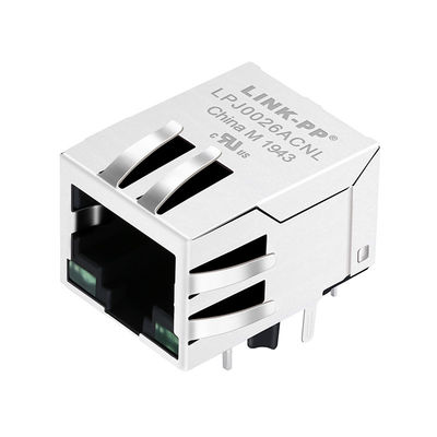 موصل RJ45 J0026D21ENL نبض مكافئ 10 / 100Base-T 8P8C ثنائي الفينيل متعدد الكلور جاك
