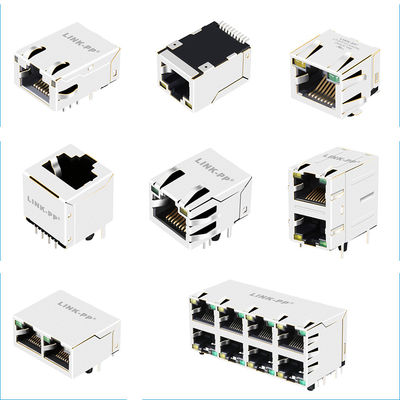 مقبس معياري RJ45 مع / بدون مغناطيسي لا شيء POE / POE / POE +