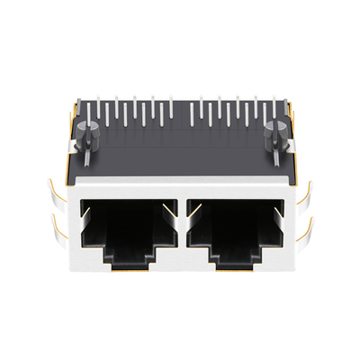 JT8-2000HL 10G Base-T 1x2 Port Tab UP Surface Mount Ethernet Rj45 Jack بدون المصابيح