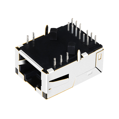 LPJK7036-1A98NL 1000 Base-T 1x1 Port Low Profile RJ45 Connector Tab Up مع المصابيح