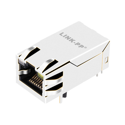 1-1840728-3 1G41 منفذ جيجابت Rj45 Magjack 1X1 عبر فتحة علامة تبويب مع GO / Y LED