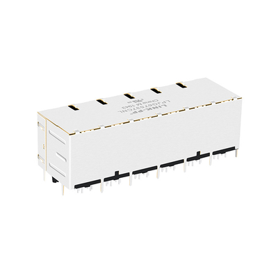 JT5-2470NL 2x6 Port 10G Base-T RJ45 موصلات مغناطيسية 12P8C مع أنابيب خفيفة