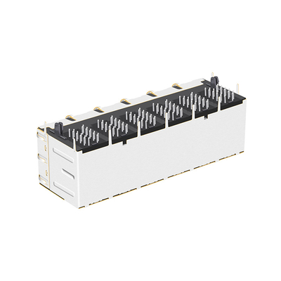 JT5-2610CNL 10G Base-T 2x6 Port RJ45 رافعات مغناطيسية مدخل جانبي 12PIN مع Led