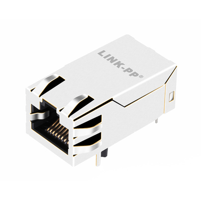 JK0-8001NL منفذ واحد HD BASE-T RJ45 جاك مغناطيسي 4 زوج POE 30W Tab Up NO Led