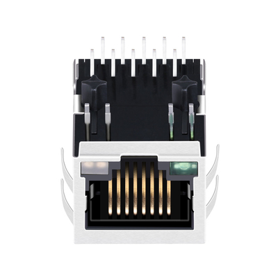 ARJM11B1-805-KB-CW2 علامة تبويب أحادية المنفذ لأسفل 2.5G Base-T RJ45 MagJack G / O & Y Led