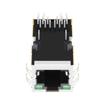 موصل JGCG1T1004PW-GG RJ45 10G Base-T مغناطيس متكامل لتطبيق PoE ++