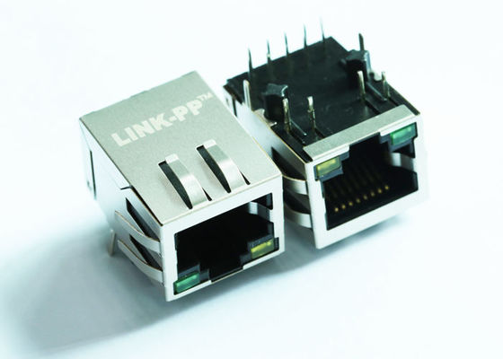 ARJP11A-MBSB-AB-EMU2 من خلال ثقب RJ45 مع وحدات تحكم LAN Magnetics المتكاملة